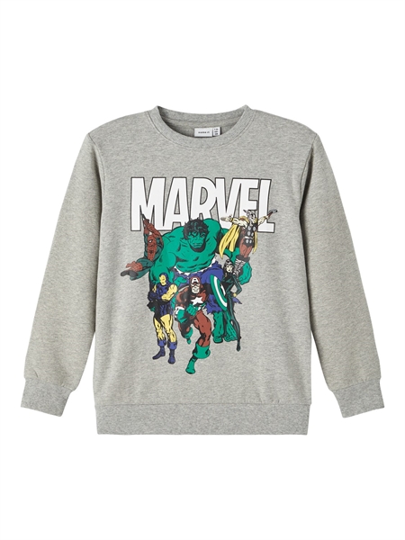 NAME IT Noise Marvel Sweatshirt Grey Melange